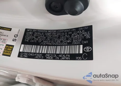 2022 Toyota Corolla Le from USA, damaged, VIN JTDEPMAE5N3022066